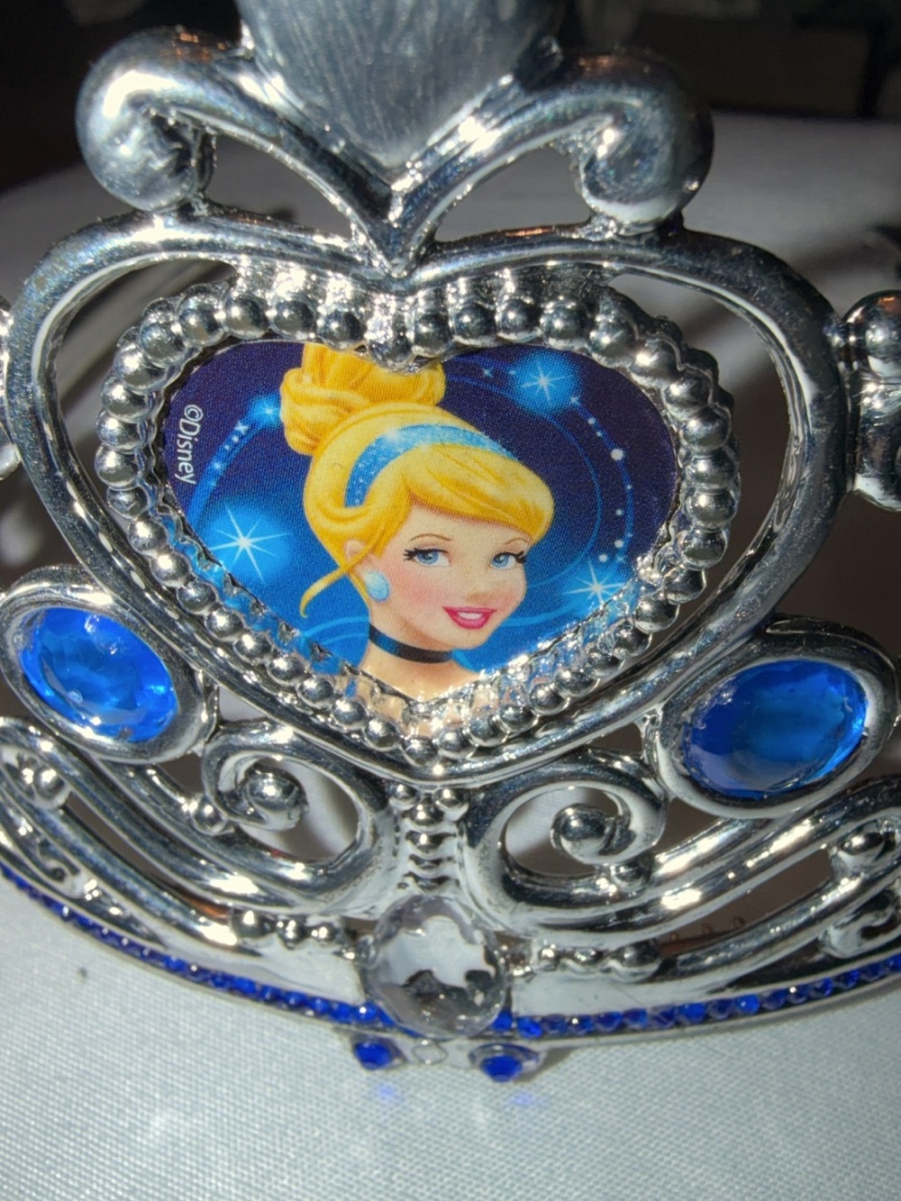 Disney Silver and Blue Cinderella Tiara Accent